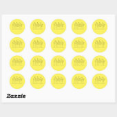 Rond Augmenter la pensée positive Sticker classique (Feuille)