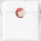 Rond Automne Amour Romantique Chêne Sticker Mariage Sce (Sac)