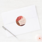 Rond Automne Amour Romantique Chêne Sticker Mariage Sce (Enveloppe)