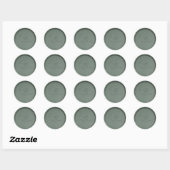 Rond Avec l'amour Sticker en cire foncée (Feuille)