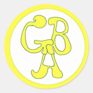 Rond Aventures de bus vert - GBA - Sticker jaune