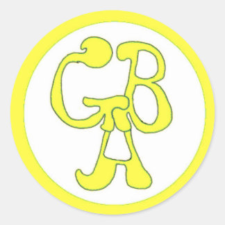 Rond Aventures de bus vert - GBA - Sticker jaune