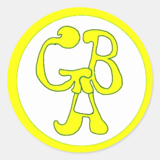 Rond Aventures de bus vert - GBA - Sticker jaune (Devant)