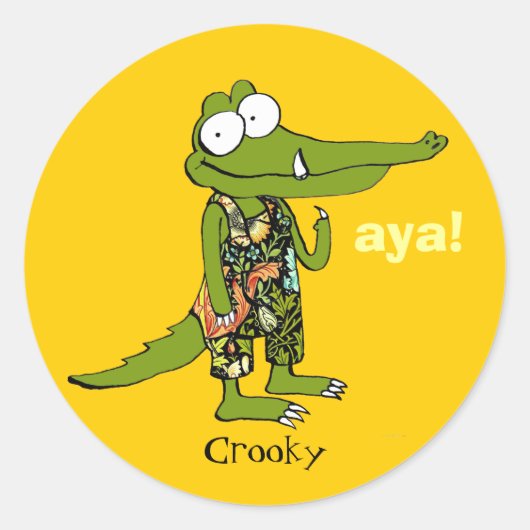 Rond aya ! Sticker "Crooky" (Devant)