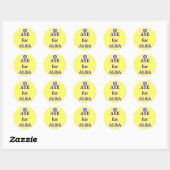 Rond Aye pour Alba Scottish Independence Sticker (Feuille)
