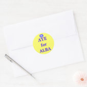Rond Aye pour Alba Scottish Independence Sticker (Enveloppe)
