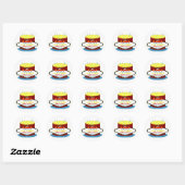 Rond Ayez Un Sticker Fabuleux Las Vegas Birthday Cake (Feuille)