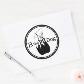Rond B Le Chien - Sticker (Enveloppe)