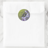Rond B Sticker à enveloppe Lilac Monogramme (Sac)