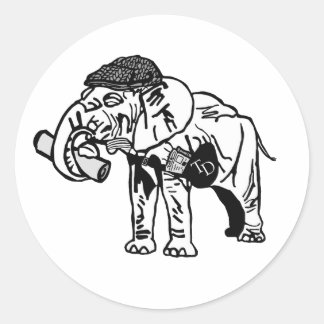 Rond B&W Jumbo Sticker (20 COUNT!)