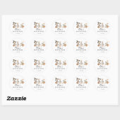 Rond Baby Shower Halloween goose sticker (Feuille)
