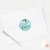 Rond Baby shower merci Sticker (Enveloppe)