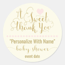 BABY SHOWER STICKER | gentil merci