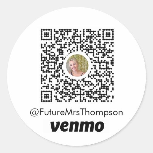 Rond Bachelorette Achetez-lui un Verre Venmo Sticker (Devant)