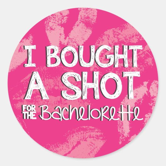 Rond Bachelorette Party Boire Sticker (Devant)