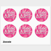 Rond Bachelorette Party Boire Sticker (Feuille)