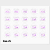 Rond Bachelorette violet Napa Valley Favoriser Sticker (Feuille)