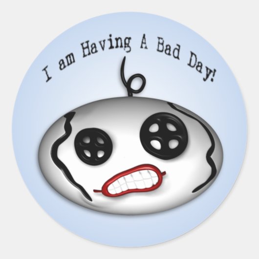 Rond Bad Day Sticker (Devant)