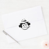 Rond Bad Monkey sticker (Enveloppe)