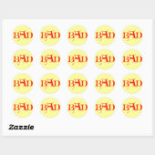 Rond BAD Sticker (Feuille)