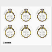Rond Bague de collection Mariage I do Sticker (Feuille)