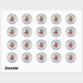 Rond Baguette Robot Sticker de jour pour les petits Val (Feuille)