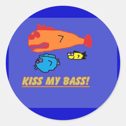 Rond baiser mon sticker basse (Devant)