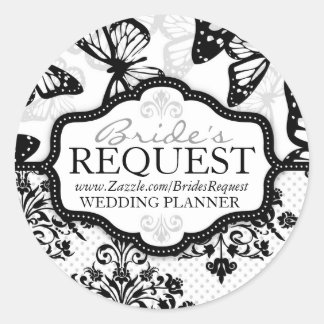 Rond Baisers papillon Gras Sticker