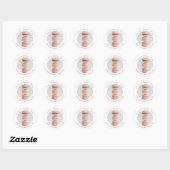 Rond Baking photo Sticker (Feuille)
