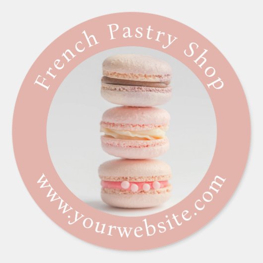 Rond Baking photo Sticker (Devant)