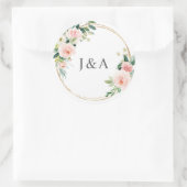 Rond Balise Sticker Monogramme Géométrique (Sac)