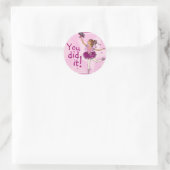 Rond Ballerina sticker de danse gracieuse brunette/rose (Sac)