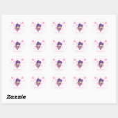 Rond Ballerina Sticker Floral (Feuille)