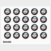 Rond Barack Obama Sticker (Feuille)