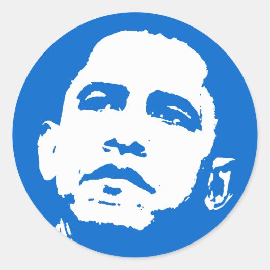 Rond Barack Obama Sticker (Devant)