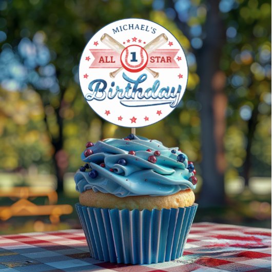 Rond Baseball Anniversaire Fête Favoriser Sticker