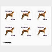 Rond Basenji Mom 4 - Sticker (Feuille)