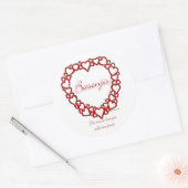 Rond Basenji True Love - Sticker (Enveloppe)