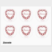 Rond Basset Hound True Love - Sticker (Feuille)