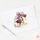 Rond Basset s'est fait drool ? Grand Sticker (Enveloppe)