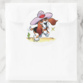 Rond Basset s'est fait drool ? Grand Sticker (Sac)