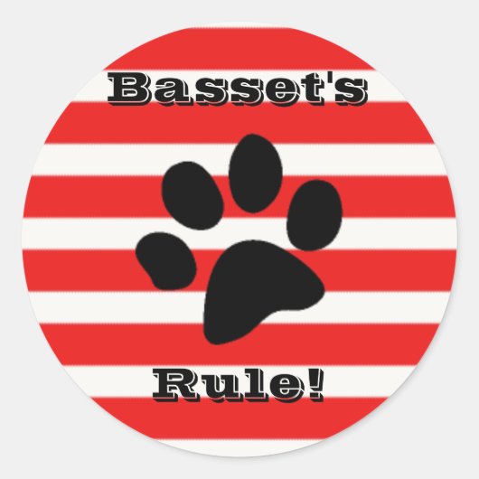 Rond Basset's Rule Sticker (Devant)