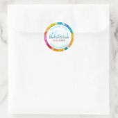 Rond Bat ou Barre Mitzvah Un Splash de couleur Sticker  (Sac)