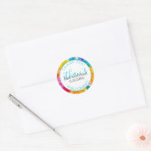 Rond Bat ou Barre Mitzvah Un Splash de couleur Sticker  (Enveloppe)