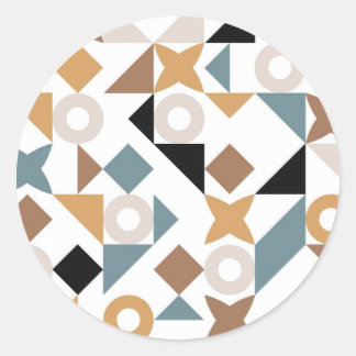 Rond Bauhaus Geometric Baby Circle Sticker