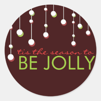 Rond Be Jolly Moderne Décoration Sticker Carré de vacan