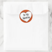 Rond Be My Valentine - Sticker (Sac)