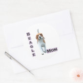Rond Beagle Mom 4 - Sticker (Enveloppe)