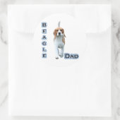 Rond Beagle Papa 4 - Sticker (Sac)