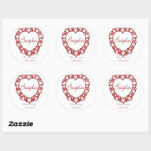 Rond Beagle True Love - Sticker (Feuille)